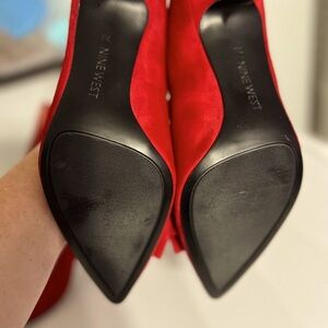 Nine West Red Heels. Barely worn.  $20